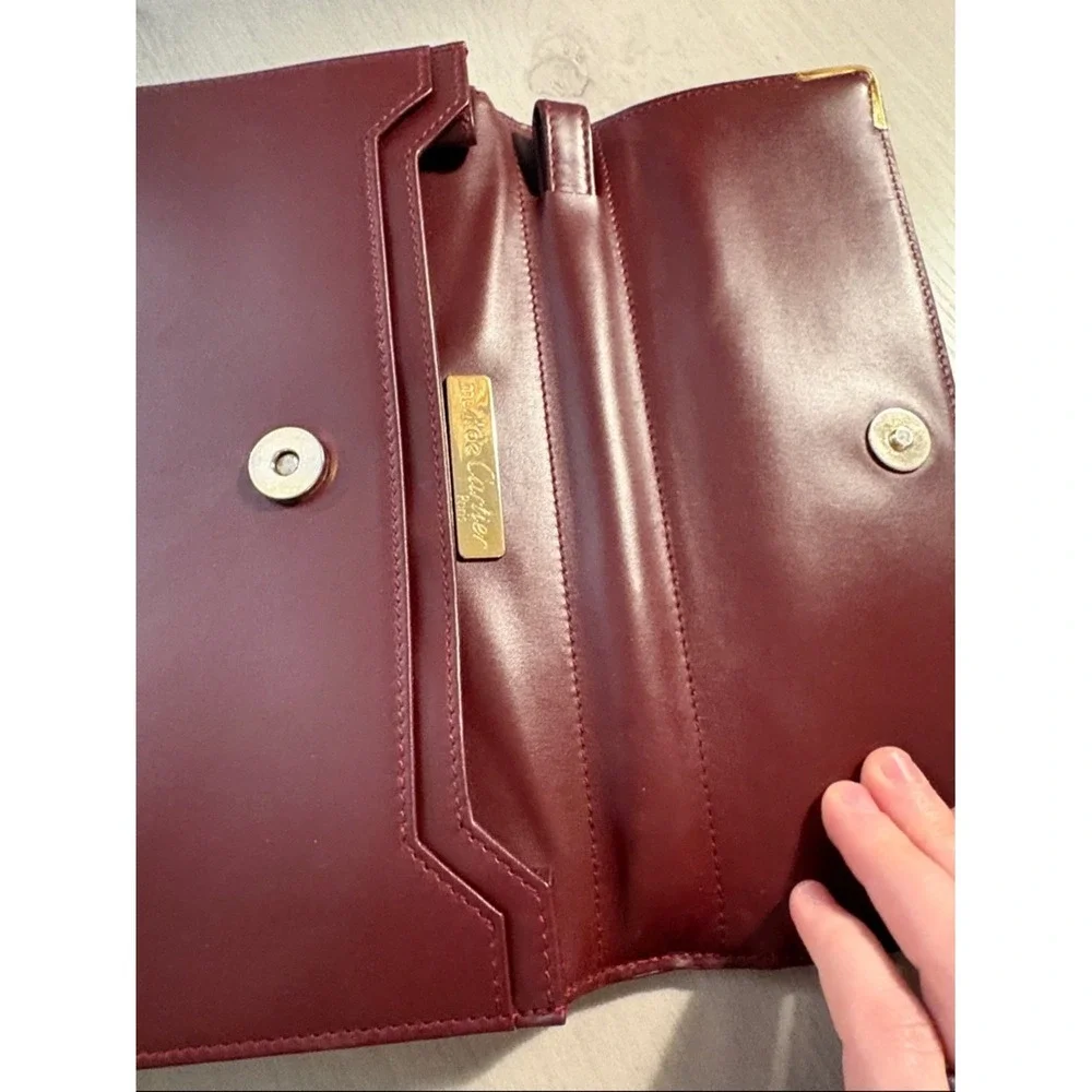 Cartier structured burgundy